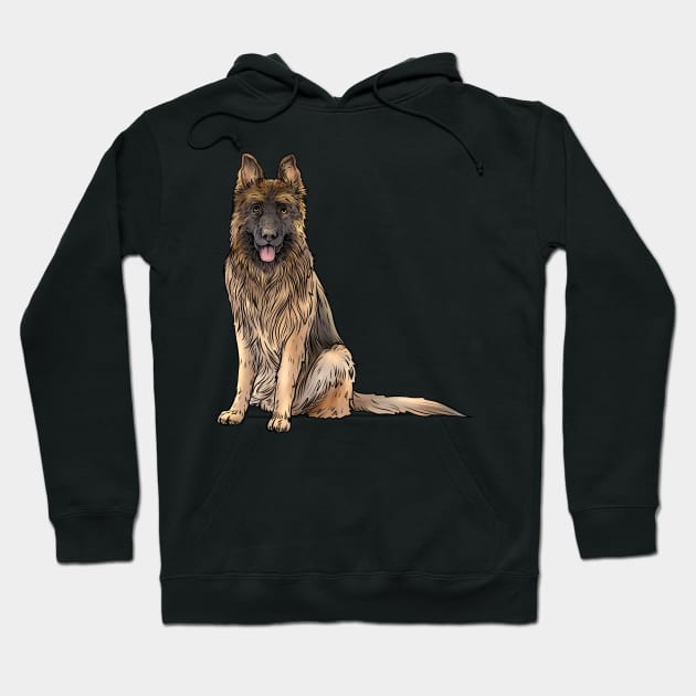 German Shepherd Dog Hoodie by whyitsme